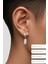 Sıkıştırmalı Trend Mıknatıslı Jilet Model Sallantılı Erkek Çelik Gri Küpe Ear Cuff 1 Adet 2
