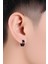 Sıkıştırmalı Deliksiz Trend Çelik Siyah Unisex Kalın Halka Küpe Fake Küpe Ear Cuff 2 Adet 5