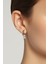Sıkıştırmalı Trend Mıknatıslı Kuru Kafa Model Sallantılı Erkek 316L Çelik Gri Küpe Ear Cuff 1 Adet 2