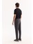 Erkek Antrasit Beli Lastikli Bağcıklı Soft Touch Regular Fit Eşofman Altı A52Y3406 3