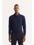 Erkek Lacivert Bi-Stretch Teknik Kumaş Slim Fit Pantolon A52Y3209 2