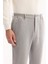 Erkek Gri Yandan Cepli Bi-Strech Hafif Gofreli Slim Fit Pantolon A52Y3203 4