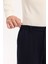 Erkek Lacivert Yanı Lastikli Bi-Stretch Hafif Çizgili Slim Fit Pantolon A52Y3204 1