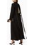 Şık ve Rahat Ceket Tarzı Abaya Yüksek Yaka Uzun Kollu Tasarım 2