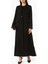 Şık ve Rahat Ceket Tarzı Abaya Yüksek Yaka Uzun Kollu Tasarım 3