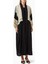 Şık Contrast Panellere Sahip Relaxed Yapılı Fringe Abaya ve Sheila Seti 1