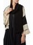 Şık Contrast Panellere Sahip Relaxed Yapılı Fringe Abaya ve Sheila Seti 4