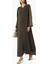 Minimalist Kesim Nakışlı Abaya Konforlu V Yaka ve Uyumlu Sheila ile Şık Görünüm 2