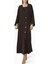 Modern V Yaka Butonlu Abaya Şık Drapeli Tasarım ve Şila ile Rahat Kullanım 2