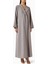 Modern Minimalist Notched Collar Abaya Uzun Kollu Aline Silueti ile Şıklığı Yansıtıyor 1