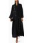 Şık Işlemeli Abaya Rahat Drape Uzun Kollu Ön Açılır Tasarım ile Her Ortama Uygun 2