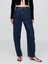 Kadın Mavi High Rise Barrel Jean Pantolon 9