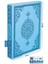 Kitap Ayraçlı Kulplu Kumaş Kur’an-I Kerim Kılıfı – Hafız Boy (20X14 Cm) | 3 Cepli, Sağdan Açılır Ki 4