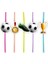 Futbol Temalı Artistik Pipet 10 Adet 2