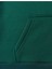 All Things Grow Baskılı Kapüşonlu Cepli Içi Yünlü Yeşil Sweatshirt 4