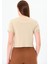 Karyoka Dikişli Tshirt Bej 4