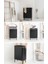 Bo Matt Black Plastik Kapaklı Çamaşır Sepeti 2X45L 3