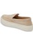 Bej Hakiki Süet Deri Kadın Loafer - K24S1AY67576-T86 2