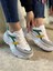 Günlük Kadın Sneaker Kalın Yüksek Taban Bağcıklı Rahat Tiger Şeritli Spor Ayakkabı 032 2