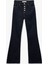 Yüksek Bel Düğme Detaylı Cepli Dar Kesim Ispanyol Paça Jean Pantolon - Flare Jeans 4