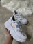 Günlük Kadın Sneaker Kalın Yüksek Taban Bağcıklı Rahat Tiger Şeritli Spor Ayakkabı 032 2