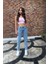 Kadın Yüksek Bel Boyfriend Likralı Kot Pantolon 4