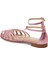 Pembe Hakiki Deri Kadın Sandalet - K25Y1SN67789-J91 2