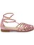 Pembe Hakiki Deri Kadın Sandalet - K25Y1SN67789-J91 3