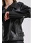 Ariana Kadın Deri Biker Ceket 4