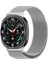 Samsung Galaxy Watch 8 40MM Milanese Loop Kordon Gümüş 2