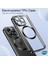 Apple iPhone 17 Kılıf Magsafe Luxury Electroplate Yeşil 3