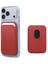 Apple iPhone 17 Pro Max Leather Wallet Magsafe Kırmızı 1