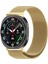 Samsung Galaxy Watch 8 Classic 46MM Milanese Loop Kordon Gold 2