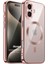 Apple iPhone 17 Kılıf Magsafe Luxury Electroplate Rose Gold 1