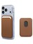 Apple iPhone 17 Pro Leather Wallet Magsafe Kahverengi 1