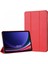 Samsung Galaxy Tab S10 Fe Kılıf Slim Translucent Back Smart Cover Kırmızı 1