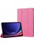 Samsung Galaxy Tab S10 Fe Kılıf Slim Translucent Back Smart Cover Pembe 1