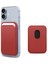 Apple iPhone 17 Leather Wallet Magsafe Kırmızı 1