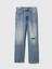 Erkek Mavi %100 Organik Pamuk '90s Loose Washwell Jean Pantolon 3