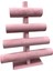 Süet Kumaş Pembe Renk Dört Kademeli 38/34 cm Bileklik-Saat Sergileme Standı 1