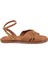 Taba Hakiki Deri Kadın Sandalet - K25Y1SN67783-A29 3