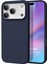 Matte Silicone Apple iPhone 17 Pro Max Kılıf Lacivert 1