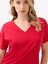 Kadın V Yaka T-Shirt 60584 - Kırmızı 3