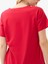 Kadın V Yaka T-Shirt 60584 - Kırmızı 4
