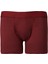 Erkek Bordo-lacivert 3lü Pamuklu Esnek Boxer Paketi 2
