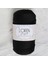 Loren Polyester Soft Macrame Siyah El Örgü Ipi - LM040 - 34445 1