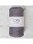 Loren Polyester Soft Macrame Gri El Örgü Ipi - LM050 - 34448 1