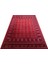 Herat HER03 Red Nostaljik Afgan Desenlerini Viskon Yumuşaklığı ile Buluşturan Ince Makine Halısı 4