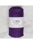Loren Polyester Soft Macrame Koyu Mor El Örgü Ipi - LM037 - 34442 1