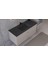 Flatstone 90X50 Siyah Etajerli Granit Banyo Lavabosu 2